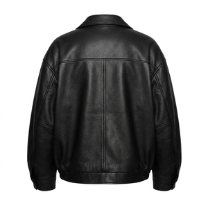 <span class=keywords><strong>Giacca</strong></span> da <span class=keywords><strong>Moto</strong></span> Corta in Ecopelle Effetto Invecchiato Personalizzata OEM, Antivento, Impermeabile, Spessa, da <span class=keywords><strong>Donna</strong></span>, Oversize, Stile Vintage, Pesante - Product Image 3