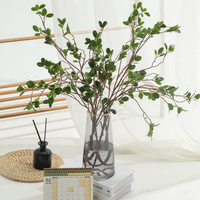 Feuille artificielle de Milan, branche unique, toucher réel, verdure en plastique pour arrangements floraux DIY, décoration intérieure