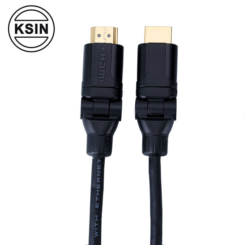 360 grad rotation 19pin hdmi zu dv kabel 3D 1080P 4K 18gbps speed hdmi kabel gold überzogene 2,0