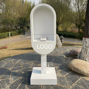 Soporte de audio para libro de visitas de boda con cabina de teléfono blanca clara accesorios de fotografía para decoración de eventos de boda - Product Image 2