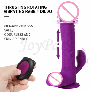 Drahtlose Fernbedienung Dildo massage Sexspielzeug 360 Grad rotierende Teleskop-Vibrations simulation Weibliche Mastur batoren Kondom - Product Image 4
