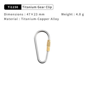 Vente en gros personnalisation vente directe d'usine bricolage Camping métal porte-clés aluminium crochet boucle vis porte-clés - Product Image 2