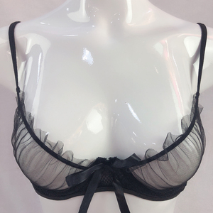 Pura de malla y encaje <span class=keywords><strong>con</strong></span> aros <span class=keywords><strong>mujeres</strong></span> sujetador chicas Sexy Lencería sujetador y Panty conjunto de <span class=keywords><strong>ropa</strong></span> interior - Product Image 5