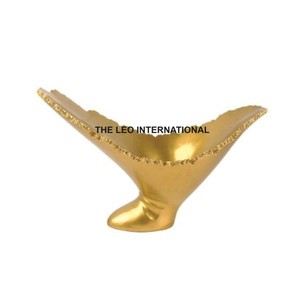 Cuenco chapado en oro de forma redonda de Metal de aluminio estilo elegante moderno superventas cuenco decorativo para el hogar de calidad superior - Product Image 4