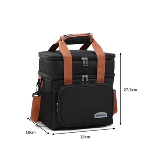 Sac isotherme personnalisé en néoprène grand format, sac à déjeuner thermique en polyester avec feuille d'aluminium, pour la préparation des repas, la livraison de nourriture, l'emballage du vin - Product Image 4