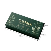 Boîte d'emballage personnalisée écologique pour 6 flacons de sérum peptidique de 10 ml, fermeture magnétique de luxe, boîte rigide en carton, mousse mate, revêtement UV