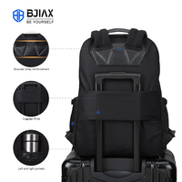 Sac à dos unisexe étanche antivol pour ordinateur portable avec port de chargement USB, en nylon, fermeture éclair, poignée souple, compartiment pour ordinateur 20-35L