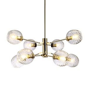 Postmodern lampadario A LED a sospensione soggiorno appendere le luci apparecchi di casa Nordic sala da pranzo lampade a sospensione palla di Vetro di illuminazione - Product Image 6