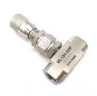 Valve de dosage manuelle de précision à micro-régulation en acier inoxydable pour réglage fin