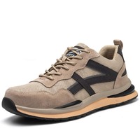Chaussures de sécurité pour hommes très vendues, avec embout en acier, anti-perforation, antidérapantes, respirantes, pour le travail en plusieurs contextes