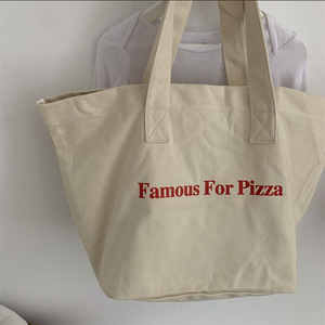 Borsa da viaggio per studenti di grandi dimensioni con stampa di lettere di capacità all'ingrosso borsa da viaggio in tela Tote in stile <span class=keywords><strong>Shopping</strong></span> - Product Image 4