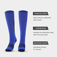 Chaussettes de football pour mollets avec compression rembourrée et soutien de la voûte plantaire pour des performances de match améliorées Commandes en gros pour les équipes