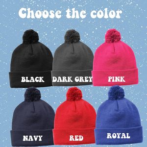 2025 personnalisé sport hiver bonnet chapeaux couleur unie Pom Pom 6 Options de couleur produit promotionnel - Product Image 4