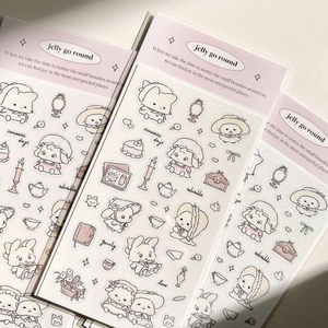 Heetverkopende groothandel Chiikawa hoogwaardige op maat gemaakte gestanste transparante anime <span class=keywords><strong>stickers</strong></span> op vel - Product Image 1