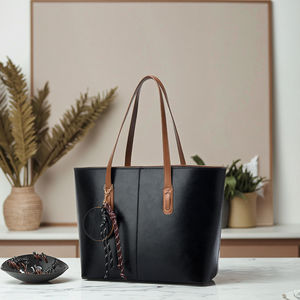 Borsa Tote ampia da donna in <span class=keywords><strong>argento</strong></span> con grande capacità a manico singolo con chiusura a Zip a portafoglio con fodera in poliestere per il commercio estero - Product Image 3