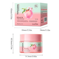 NOUVEAU en stock Crème hydratante pour le visage à la pêche et au niacinamide pour femmes Personnalisation d'usine 60g
