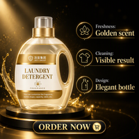Lessive liquide adoucissante en gros, parfum champagne doré, longue durée, fraîcheur, produits de nettoyage