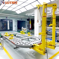 Banc de réparation de carrosserie Lutro robuste 100 kN à plateforme complète pour ateliers de réparation de collisions