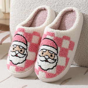 Christmas Wholesale Home <strong>Slippers</strong> Cozy Plush Indoor Shoes Santa <strong>Xmas</strong> Tree Pattern Warm Cotton Winter <strong>Slippers</strong> - Product Image 3