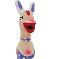 Poulet en latex amusant avec des oreilles de lapin Jouets pour chiens en caoutchouc