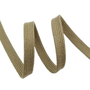 Cordón Trenzado de Algodón Ecológico, Cordón de Algodón Resistente para Ropa, Cordón Plano de Algodón de 9 mm de Colores - Product Image 2