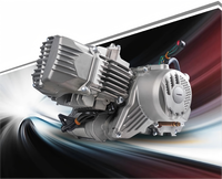Nouvel ensemble moteur de moto monocylindre 4 temps 190cc refroidi par eau de Chine avec allumage CDI et démarrage électrique/à manivelle