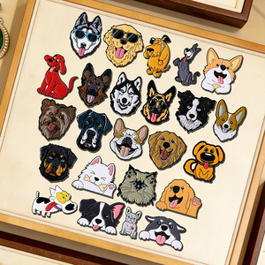 En gros, 57 modèles de pin's en émail mignons pour animaux de compagnie, broches animaux de dessin animé, badges de revers, bijoux de mode, cadeau pour amis - Product Image 1