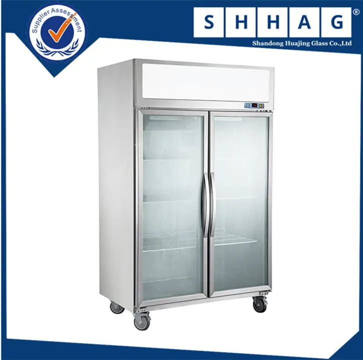 Промышленный холодильник с морозильной камерой, закаленное внешнее крепление, стеклянный дверной дисплей, морозильник, стеклянная дверь, завод