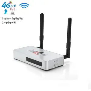 4G LTE Android TV kutusu ile Sim kart Gps akıllı Android 10 çift Wifi Set üstü kutusu ile Sim araba yuvası