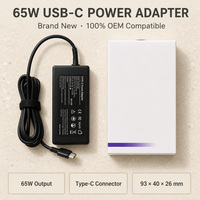 Chargeur rapide PD 65W, adaptateur secteur USB-C, sortie 5V 9V 12V 15V 20V, 3.25A, bloc de charge pour ordinateur portable