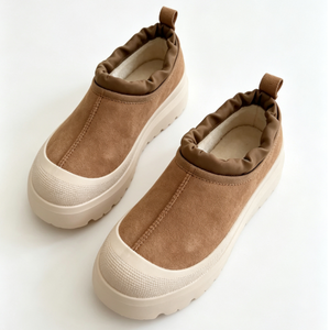 Sandalias Planas de Ante Sintético con Plataforma, Punta Redonda, Color Sólido, Suela Acolchada de EVA, Cómodas para Todas las Temporadas - Product Image 6
