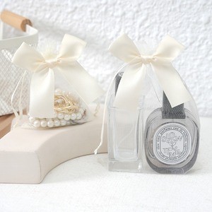Sac cadeau en organza avec cordon de serrage et nœud pour bonbons de mariage, cadeaux de Noël, cosmétiques, parfums, emballage - Product Image 2