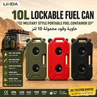 Kontainer Bahan Bakar HDPE 10L Dual Lock untuk ATV UTV Kendaraan Utilitas Off Road Pemasangan di Luar Jalan Pasokan Pabrik LINDA