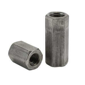 Écrou de raccordement rond Bibo Yaente pour tige filetée et connexion, en acier au carbone zingué, écrou hexagonal allongé zingué - Product Image 2