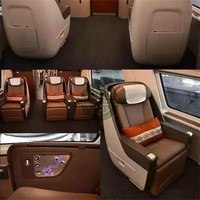 Vente directe KHD Hebei : Kits d'intérieur d'avion en cuir Nappa pleine fleur, véritable, organique, durable, tanné au chrome/végétal