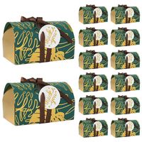 Boîtes à chocolats personnalisées imprimées, petites boîtes de luxe pour invitations de fête, emballages de dragées, cadeaux de mariage, boîtes à bonbons avec ruban