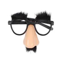 Lunettes de déguisement Groucho avec fausse barbe, nez et sourcils, pour adulte, en plastique, pour Halloween