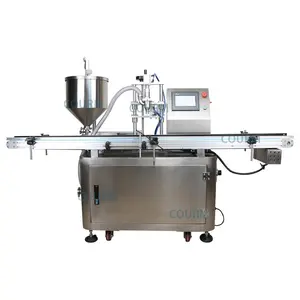 Máquina automática de enchimento de linha de produção de óleo de abacate, creme de limpeza de resina de óleo essencial de alta viscosidade, pasta de feijão