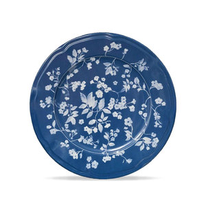 French Elegant Luxury <b>Dinner</b> Deep Blue Pastoral Style Retro <b>Bone</b> <b>China</b> Printed Ceramic Dinnerware <b>Set</b> Ceramic Plates - Product Image 2