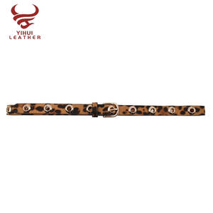 2022 nuovo stile di Design leopardo Pu <span class=keywords><strong>cintura</strong></span> da donna <span class=keywords><strong>oro</strong></span> metallo occhielli cinture da donna <span class=keywords><strong>per</strong></span> il <span class=keywords><strong>vestito</strong></span> - Product Image 3