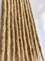 도매 스트레이트 dreadlocks 613 금발 머리 확장 100% 진짜 인간의 처녀 머리 locs 아프리카 머리띠 부드러운 dreadlock 블랙
