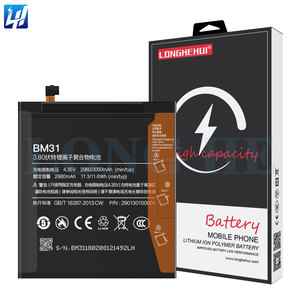 Batterie d'origine Bm31 BM31 Msds pour <span class=keywords><strong>Xiaomi</strong></span> <span class=keywords><strong>Redmi</strong></span> Note 3 4 Mi2s Mi 3 6 <span class=keywords><strong>4a</strong></span> - Product Image 1