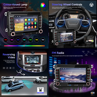 Lecteur MP5 pour voiture Podofo 2 Din 7'' pour VW/Seat/Skoda/Golf/Polo, CarPlay/Android Auto sans fil, autoradio, stéréo de voiture, BT, OEM, vente en gros