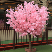 Arbre artificiel à fleurs de cerisier, arbre à fleurs de pêcher, décoration intérieure et extérieure, aménagement paysager, décoration vitrine d'hôtel