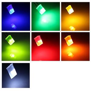 Alto Brilho 2X5X7 LED Quadrado com Vermelho Azul Amarelo Verde Luz 257 Straight LED - Product Image 6