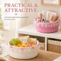 Panier de rangement en jute tressé Dream – Vide, décoratif, idéal pour la crèche, les baby showers et Noël