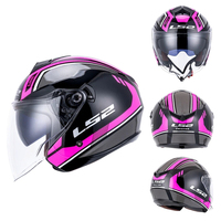 LS2OF573 Certifié ECE/DOT authentique Casque intégral en fibre de carbone, petite circonférence de tête, double visière, certification 3C, moto