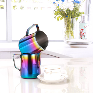 Pichet à Latte Art en Acier Inoxydable Kafei Shi 350ml 600ml, Mug pour Mousse de Lait, Équipement à Café - Product Image 4