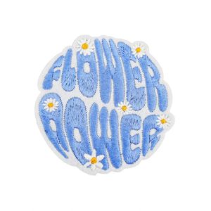 New Iron on Embroidery Spring Color Warm Phase Letter Good Day Good Vibes Patch for Kids Clothes Hat Decoration Gift - Product Image 6