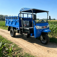 Tricycle cargo diesel entièrement fermé, économique en carburant, durable, pour la livraison de courses en ville et en zone rurale